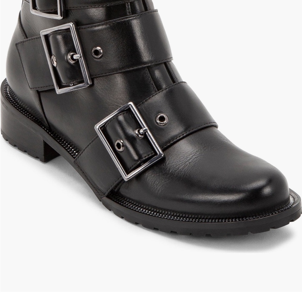 Blondo Black Buckle Ankle Boots